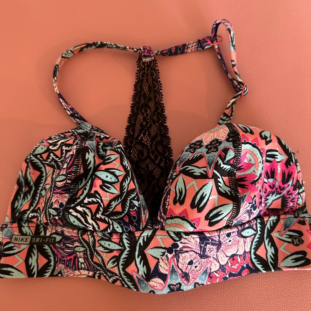 Nike Dri-Fit/Hurley Floral Sports Bra